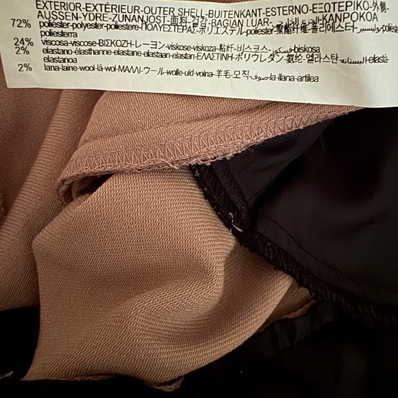 Zara Wide Leg Relaxed fit Trousers size small in Camel Color - Picture 10 of 14